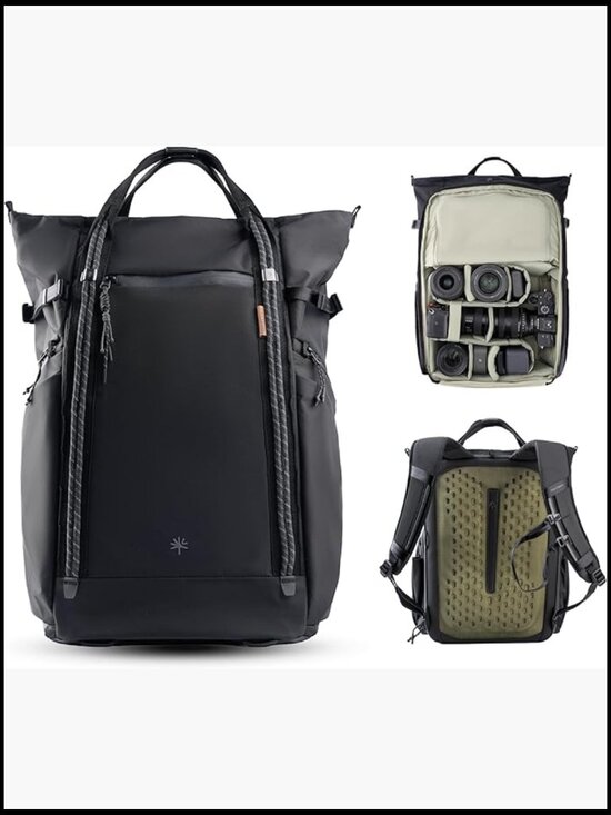 Other - Convertible Camera Backpack Tote 18L Water-Resistant DSLR Drone 15" Laptop